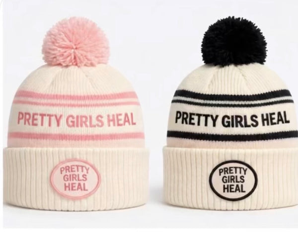 Pretty Girls Heal Pom Pom Beanie