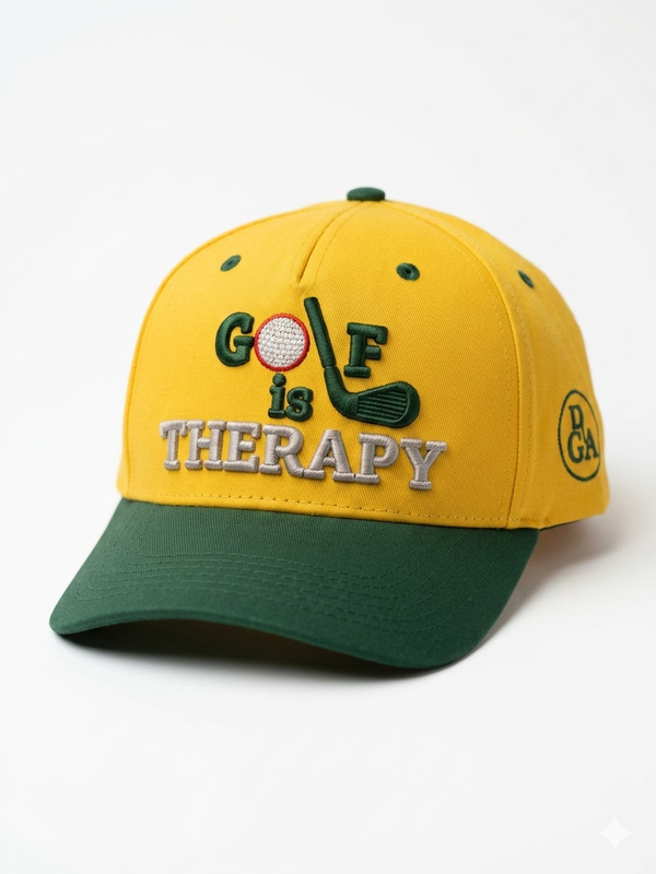 Golf is Therapy Embroidered SnapBack
